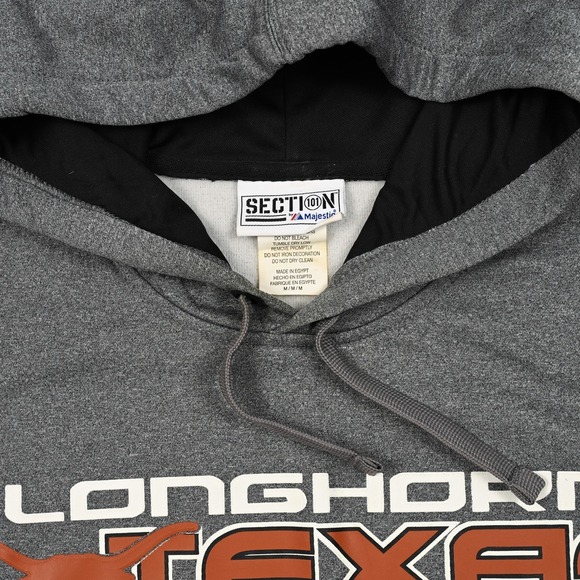 Texas Longhorns Majestic Section 101 Football Hoodie Sweatshirt Men's Medium - Picture 5 of 7